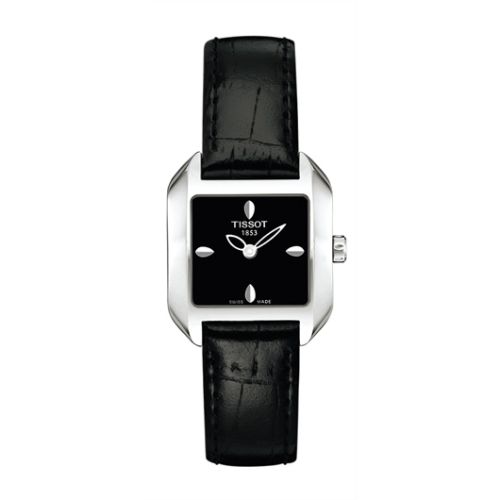 Tissot T-Wave Square Quartz 23.6 Stainless Steel / Black / Strap